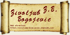 Živoljub Bogojević vizit kartica